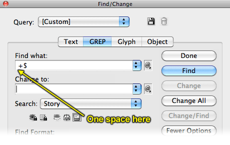 Remove space at paragraph end screenshot