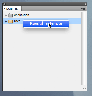 Scripts panel screenshot